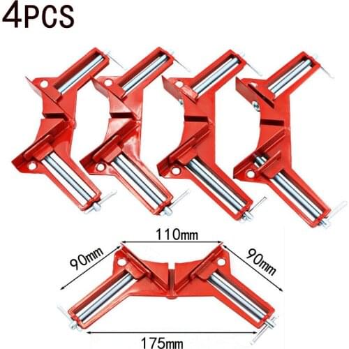 4pcs Style 90 Degrees Angle Clamp Right Angle Woodworking Frame Clamp DIY Glass