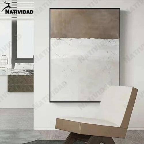 Abstract Poster Wall Art Decor Gray White Canvas Painting Home Decor Nordic Large Interior Paintings Living Room Home Decoration
