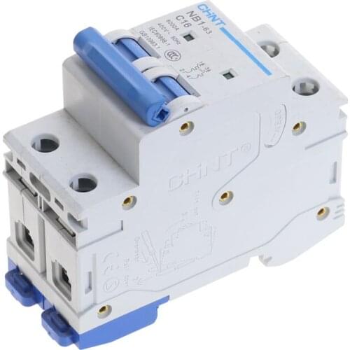 "C" Type 2Pole 6Amp 400V 6KA CHNT NB1-63 MCB Circuit breaker