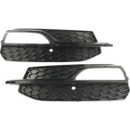 Car Front Grills Bumper Fog Lights Cover Lamp Frame Trim For- S3 A3 2013-2016