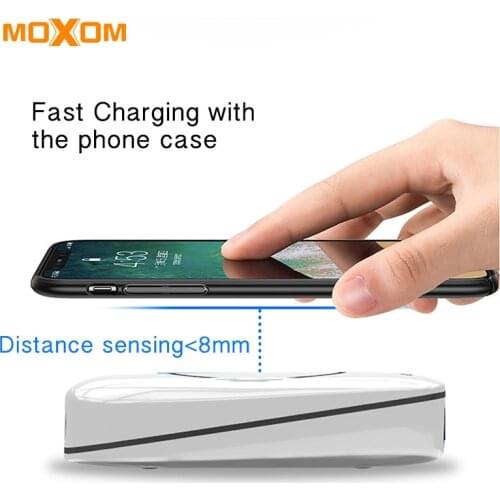 MOXOM Wireless Charger 5 Ports Fast Charger Wireless Mobile Phone Charger AUTO ID EU Plug Charger For iPhone Samsung Xiaomi