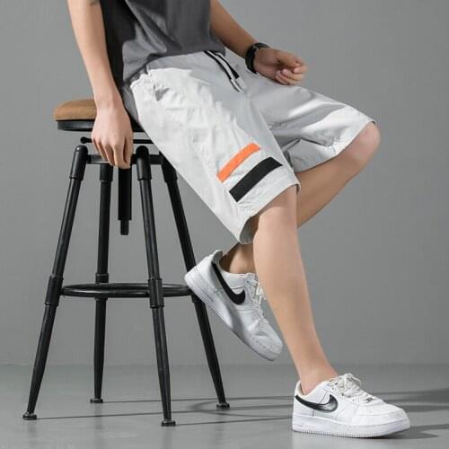 Summer Fashion Streetwear Men Solid Sweat Pants Gym Shorts for boy England Style Running Straight Jogger Short Pants Men