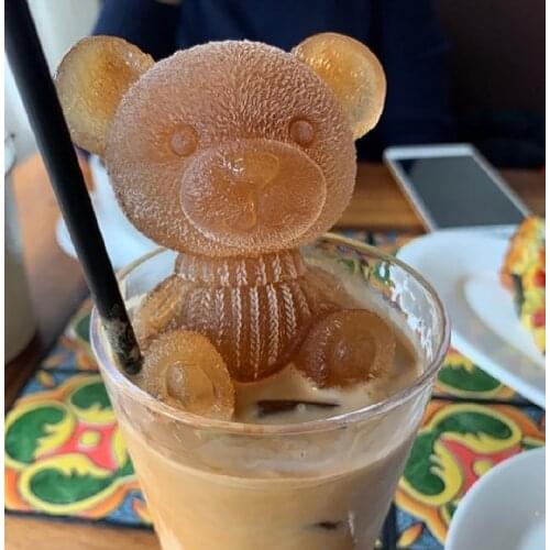 Ice Cube Maker Little bear dogShape Tray Ice Cream Tool Whiskey Wine Cocktail Ice Cube форма для льда силиконовые формы DIY