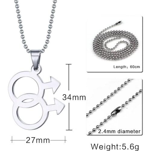 GorGor Trendy Classic Sliver Simple Long Chain Stainless Steel Necklace for Men Pendant Necklace Couples Jewelry PPN-001