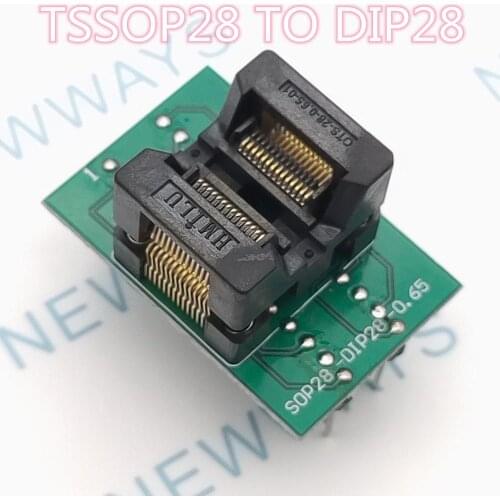 IC Socket Connector Tssop28 To Dip28 Test Block Ots-28-0.65-01 Programmer Adapter