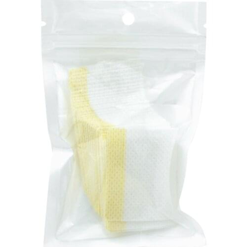 LAGEE Eyelash Extension Glue Remover Segregate Cotton Pads Breathable Mild Soft Non-Irritation Eyelashes Makeup Tools