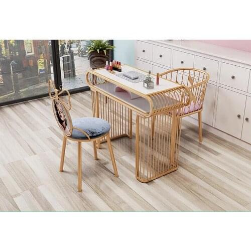 Manicure table and chair net red manicure station