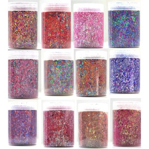 1.76 oz Chunky Glitter Mix - Color: Confetti Party- Perfect for Nail Art - Balloons - Confetti - Rainbow - Resin - Loose Glitter