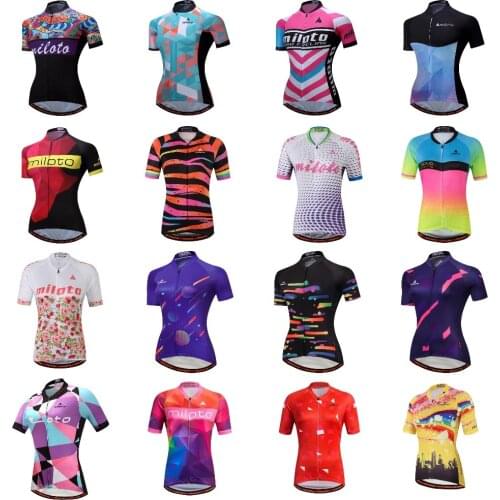 MILOTO Cycling Jersey for women 2020 Short Sleeve Bike Jersey Summer Shirt Ropa Maillot Ciclismo mtb джерси Bicycle Racing wear