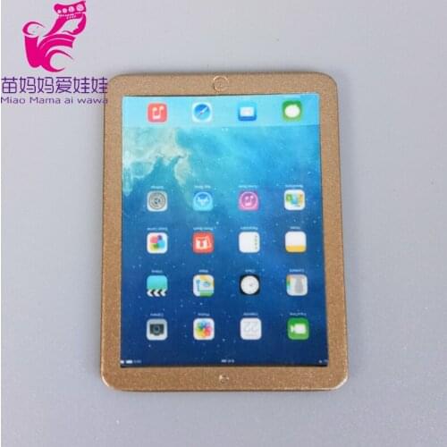 Mini Pad Notebook for Doll Use for 1/6 1/8 1/12 Bjd Barbie Blythe Licca Doll Mini Phone Laptop for Doll Mobile