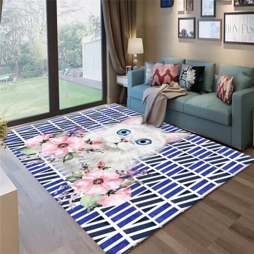 Fashion cartoon fox childrens carpet Nordic style home carpet living room childrens room play carpet