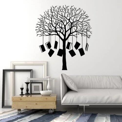 Books Tree Wall Decal Home Library Reading Corner School Classroom Bookstore Interior Decor Vinyl Glass Stickers Art Mural M144