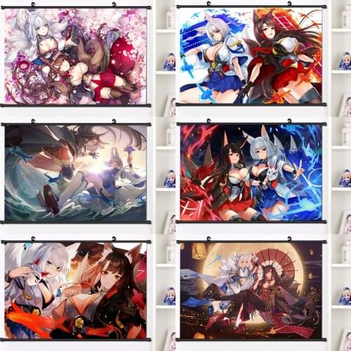 Full Round Diamond Painting Anime Game Azur Lane Akagi Kaga Diamond Embroidery Cross Stitch Kits Mosaic Home Decoration Gift