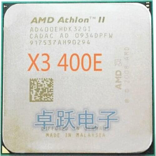 AMD Athlon II X3 400E CPU Processor Triple-Core (2.2Ghz/ L2 2M /45W / 2000GHz) Socket am3 am2+ free shipping
