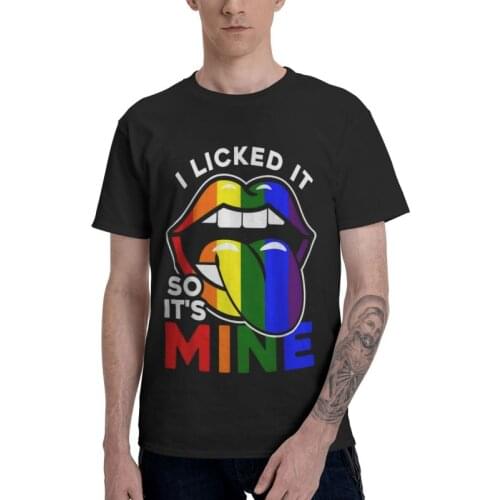 LGBT Lesbian T-shirt Mens Graphic T Shirt Short Sleeve 100% Cotton Lesbian Gay Pride Homosexual Tshirt Urban Tee Tops