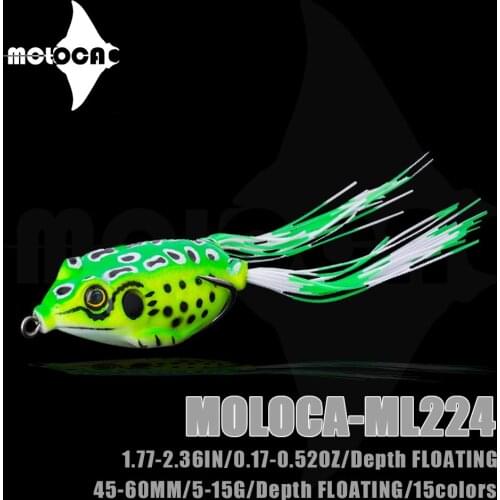 Frog Lure Fishing Accessories Weights 5-15g Rana Floating Isca Artificial Topwater Softbait Trolling Blackfish Tackle Leurres