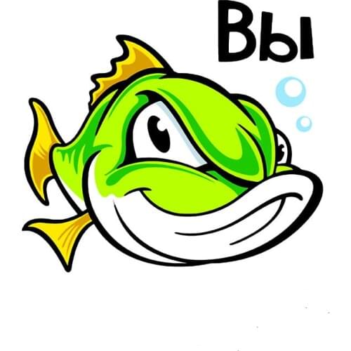 Fishing Stickers for Cars PVC Funny Car Sticker Wrap Decoration Waterproof Cartoon Auto Products Motorcycle Car Accessories