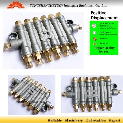 Detective Volumetric grease distributor lubrication dispenser separator valve manifold 6outlet DT-600 0.06 0.1 0.2 0.3 0.4 0.5CC