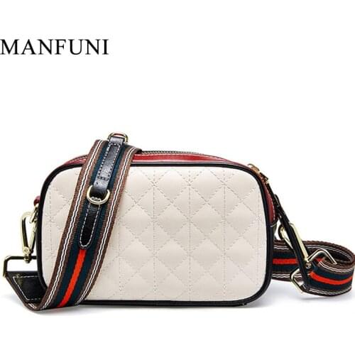 Women Messenger Bag 100% Genuine Leather Ladies Crossbody Bag Fashion Trendy Cowskin Small Shopping Daily Shoulder Bag Purse