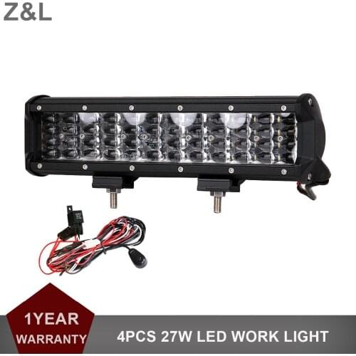 12 INCH Offroad LED Work Light Bar 144W SUV CAR TRUCK BOAT WAGON PICKUP TRAILER TRACTOR 4WD 12V 24V INDICATOR DRIVING HEADLIGHT