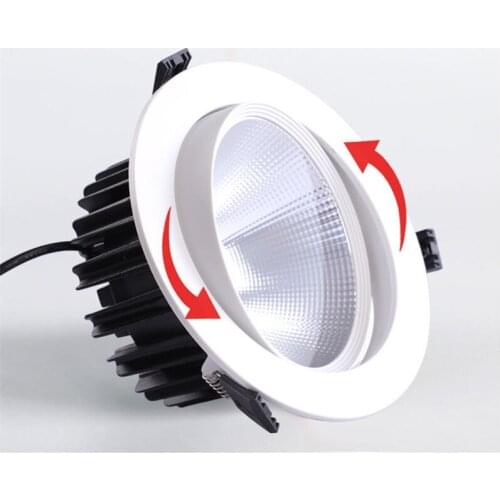 LED Downlight AC 220V 230V 240V White Body Ceiling light 5W 9W 12W 15W 18W Lampada Led spotlight for Bedroom room