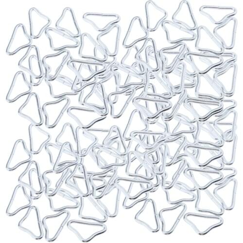 120Pcs Triangle Rings Buckle V-rings For Trampoline Mat Replacement Repair