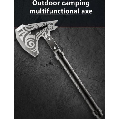 Outdoor multi-function axe Tomahawk thickened and hardened field survival small axe logging tactical axe