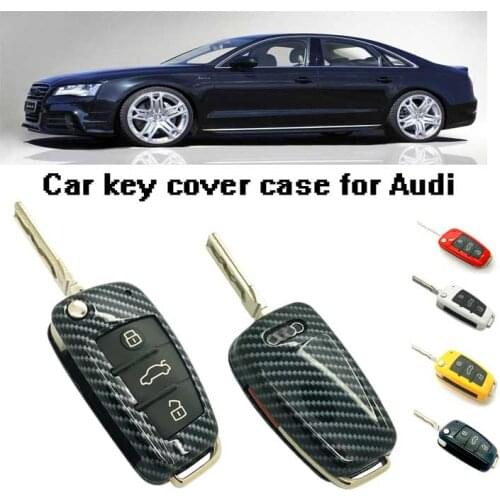 Smart Remote Keyless Entry Paint Color Shell Key Case Cover Fit For Audi A3 A4 A6 A8 TT Q7 S6 Folding Blade Key