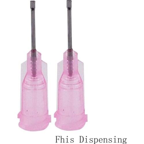 Pack of 100 Flat Nozzle 0.5 " Pipe Length Dispensing Needles 20G