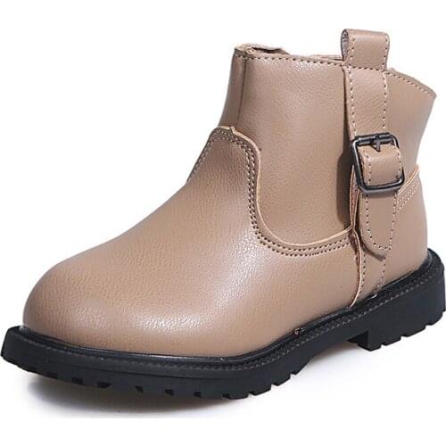 Voespo Leather Boots For Girls