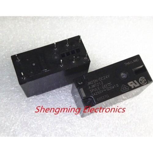 10pcs 8pins JW2SN-DC12V AJW7211 JW2SN-DC24V AJW7212 12VDC 24VDC 5A 250VAC Relay