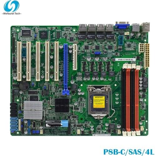 100% Working server Motherboard for P8B-C/SAS/4L 1155 Fully Tested