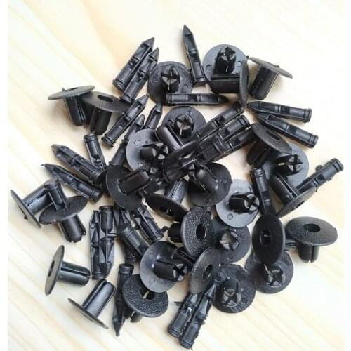 20pcs 7mm Hole Plastic Rivets Auto Fastener Car Door Trim Panel Engine Cover Fender Bumper Retainer Clip For Nissan Toyota Honda