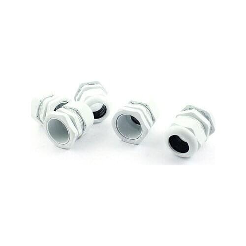 5Pcs Waterproof Gland Connector PG29 w Nut for 18-25mm Dia Cable Wire