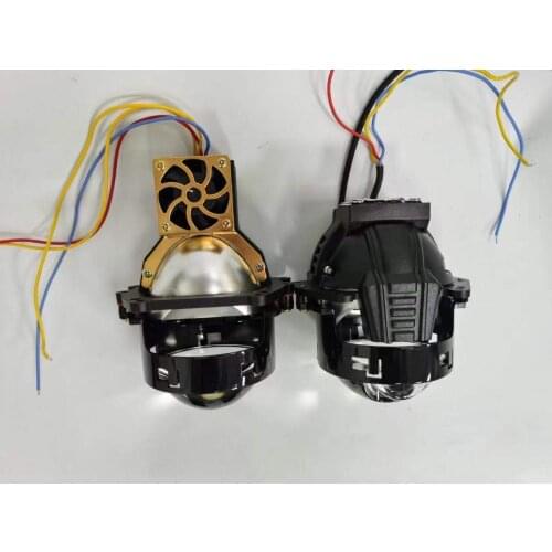 Automobile Laser Headlight Modification LED Double Lens Hela 5 Devil Angel Eye Matrix High Beam