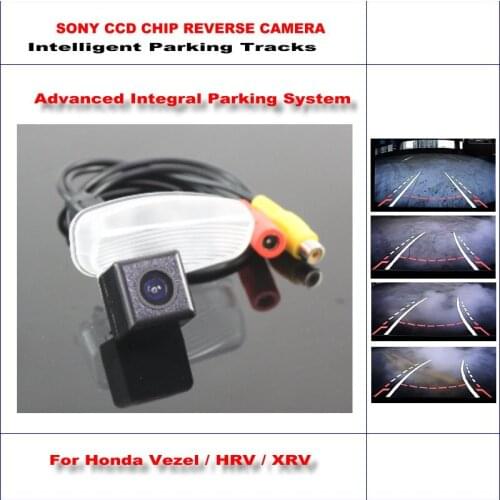 Car Rear Camera For Honda Vezel / HRV / XRV 2013-2015 Intelligent Parking Tracks Reverse Dynamic Guidance Tragectory CAM