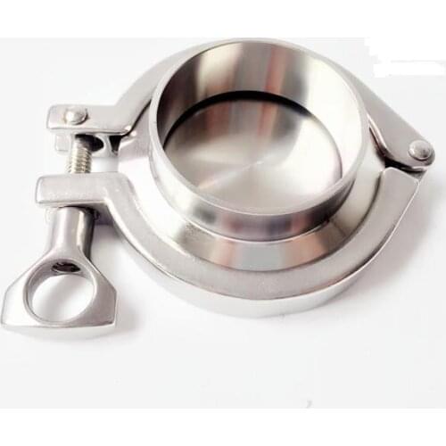 Free shipping 114mm OD Sanitary TriClamp Ferrule + End Cap + Tri Clamp + Silicon Gasket