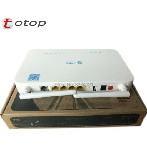 Free Shipping ZTE F673A V2 GPON ONU ONT 4GE+ USB+ TEL+ WIFI with China Mobile logo fiber optic modem