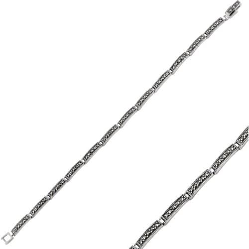 Silver 925 Sterling Marcasite Sterling Bracelet