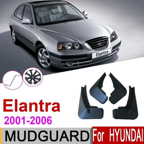 Mudflap For Hyundai Elantra 2006~2001 XD 3rd Gen Front Rear Mudguards Mud Flaps Guard Splash Accessories 2005 2004 2003 2002