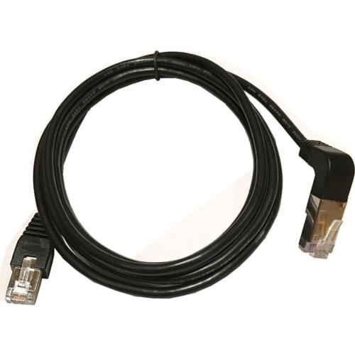 Cat5 RJ45 Up Angle Network Cable, 5m RJ45 Male to Upward Male 90 Degree Cat 5 Ethernet Cable Cord