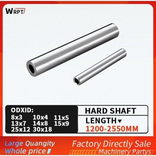 2PCS 8/10/11/13/14/15/25/30MM cylindrical hollow optical axis linear guide, chrome-plated hard axis guide, L = 1200mm-2550mm