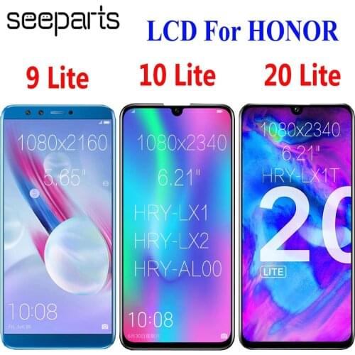 For Huawei Honor 9 Lite LCD Display Touch Screen Honor 10 Lite LCD HRY-LX1 LX2 Display Honor 20 Lite 10I 20I LCD Replacement