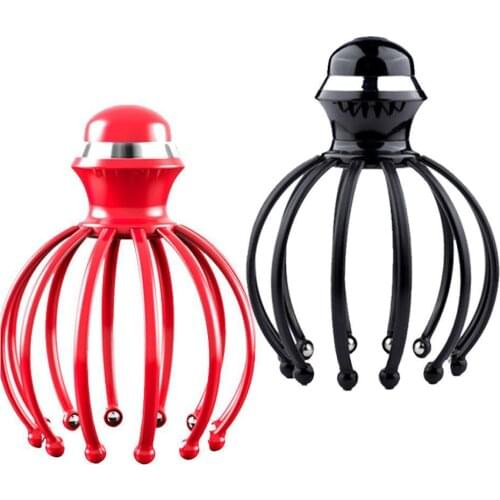 Electric Head Massager Neck Massage Octopus Scalp Stress Relax Spa Healing Alloy Health Care Tool Body Head Massage Beauty Tool