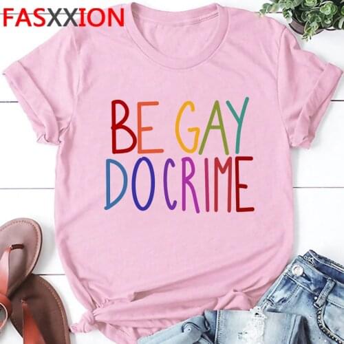 Lgbt Love Is Love Rainbow Harajuku T Shirt Women Ullzang Lesbian Gay Pride T-shirt 90s Graphic Tshirt New Fashion Top Tee Female
