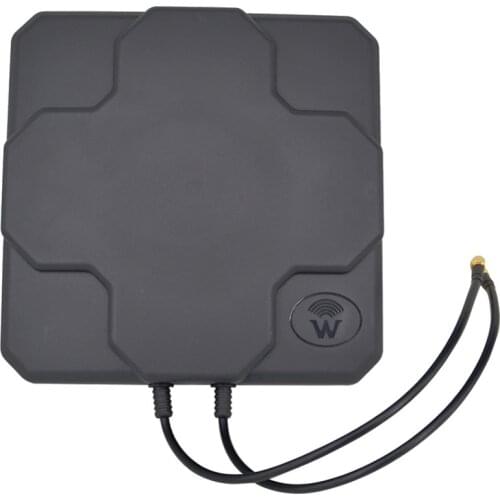 Hot 2X22DBi Outdoor 4G LTE MIMO Antenna Dual Polarization Panel Directional External Antenna for SMA Male 20cm Cable