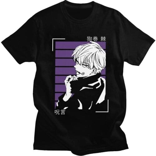 Jujutsu Kaisen Toge Inumaki T Shirt Homme Cotton Tees Anime Manga Tshirt Short Sleeved Summer T-shirt Merch
