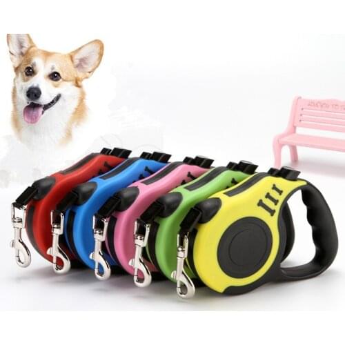Hot Selling Durable Dog Leash Automatic Retractable Nylon Cat Lead Extending Puppy Walking Running Lead Roulette For Dogs