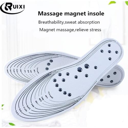 18 magnets Unisex Magnetic Therapy Massage Insoles Foot Acupressure Shoe Pads Therapy Slimming Insoles for Weight Loss