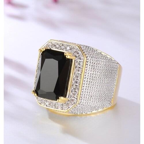 Men Women Sapphire Blue Stone Wedding Ring Fashion 925 Silver Party Chain Ring Classic Promise Engagement Rings for Couple